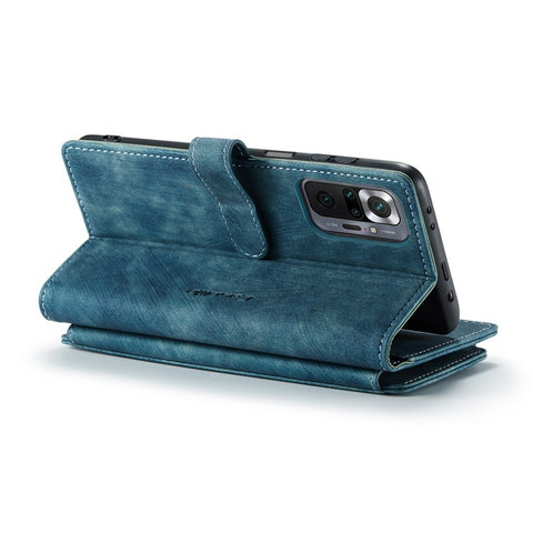 For Xiaomi Redmi Note 10 Pro 4G (Global) / (India) / Note 10 Pro Max Phone Cases with Strap CASEME C30 Zipper Multiple Card Holder PU Leather Cover