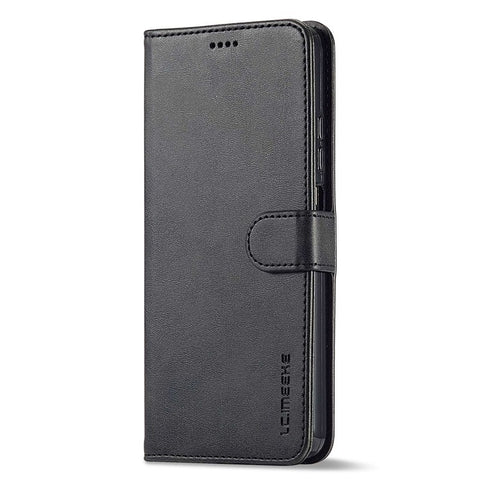 LC.IMEEKE for Xiaomi Poco M4 Pro 4G Well-protected Textured PU Leather Flip Folio Stand Wallet Case Phone Case Cover