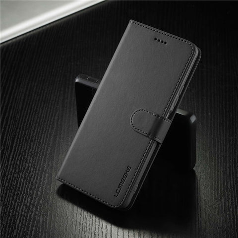 LC.IMEEKE for Xiaomi 12/12X/12S 5G Textured Wallet PU Leather Flip Folio Stand Case Mobile Phone Case Cover