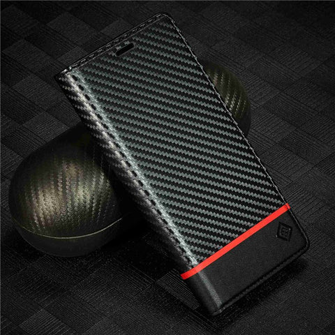LC.IMEEKE For Xiaomi Redmi Note 11 Pro+ 5G/Note 11 Pro 5G (China) (MediaTek) Flip Wallet Case, Fall Protection PU Leather Carbon Fiber Texture Stand Auto Closing Phone Cover
