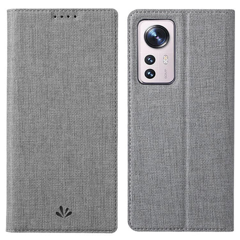 VILI DMX Series for Xiaomi 12 Pro 5G/12S Pro 5G/12 Pro (Dimensity) 5G PU Leather Folio Flip Phone Case with Card Holder Stand