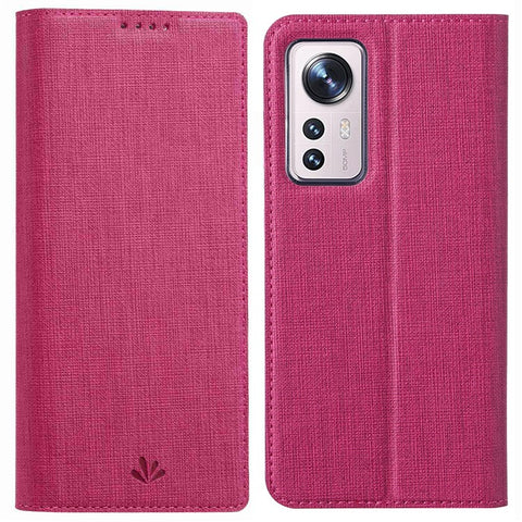VILI DMX Series for Xiaomi 12/12X/12S 5G PU Leather Auto Closing Magnetic Phone Case Card Holder Stand Protective Cover