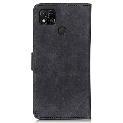 KHAZNEH Vintage Leather Wallet Case for Xiaomi Redmi 10A/Redmi 9C/9C NFC, Stand Function Magnetic Flip TPU Shockproof Folio Cover