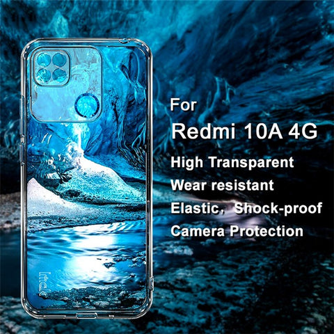 IMAK UX-5 Series Phone Protective Case for Xiaomi Redmi 10A, Anti-yellowing Super Slim Clear TPU Cell Phone Shell Cover