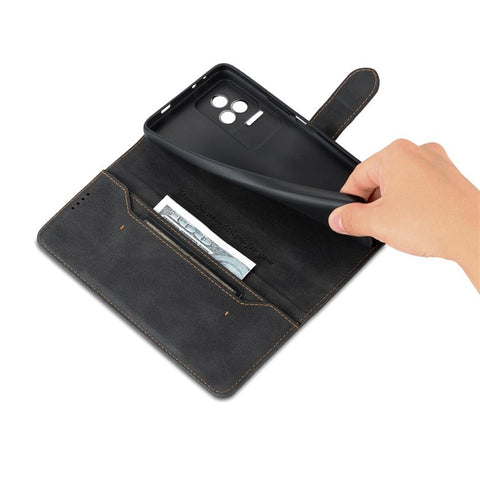 AZNS for Xiaomi Redmi K50/K50 Pro PU Leather Wallet Phone Case Full Body Protection Stand Magnetic Folio Folding Cover