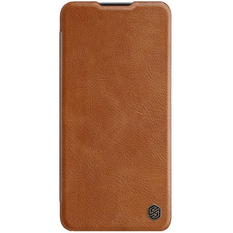 NILLKIN Qin Pro Series for Xiaomi Redmi K50/K50 Pro PU Leather Card Slot Case Creative Slide Lens Protector Scratch-Resistant Cover