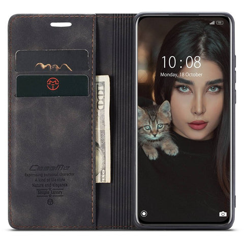 CASEME 013 Series Multifunction Mobile Phone Case Bag for Xiaomi 12 Pro 5G/12S Pro 5G/12 Pro (Dimensity) 5G Auto-absorbed PU Leather Wallet Foldable Stand Phone Cover