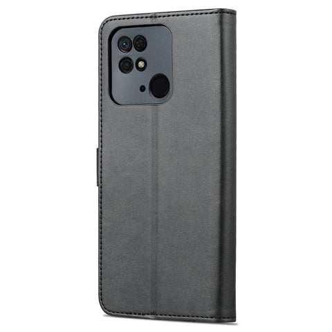 AZNS For Xiaomi Redmi 10C 4G PU Leather Cover TPU Inner Shell Wallet Stand Folio Flip Phone Cover