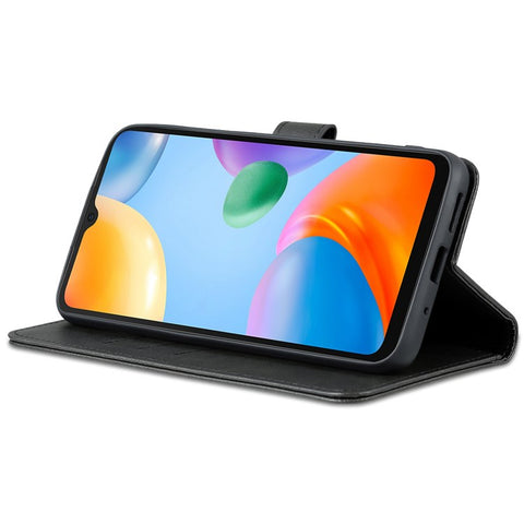 AZNS For Xiaomi Redmi 10C 4G PU Leather Cover TPU Inner Shell Wallet Stand Folio Flip Phone Cover