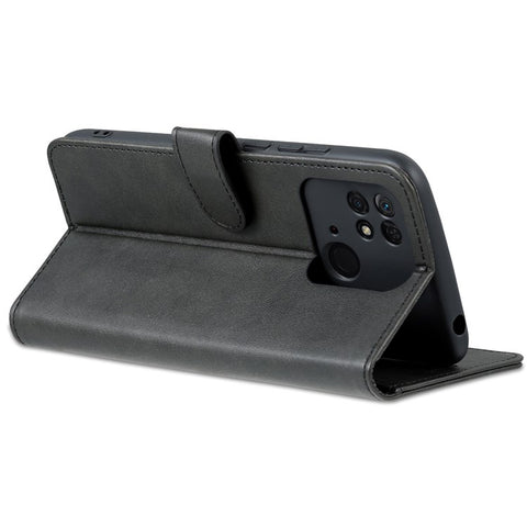 AZNS For Xiaomi Redmi 10C 4G PU Leather Cover TPU Inner Shell Wallet Stand Folio Flip Phone Cover