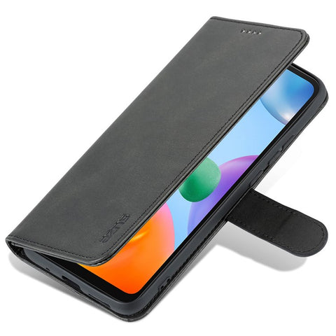 AZNS For Xiaomi Redmi 10C 4G PU Leather Cover TPU Inner Shell Wallet Stand Folio Flip Phone Cover