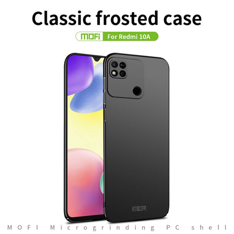 MOFI JK PC Series-1 Shield for Xiaomi Redmi 10A Matte Surface Hard PC Cover Anti-scratch Camera Protection Case with Strap