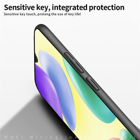 MOFI JK PC Series-1 Shield for Xiaomi Redmi 10A Matte Surface Hard PC Cover Anti-scratch Camera Protection Case with Strap