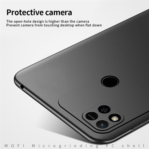 MOFI JK PC Series-1 Shield for Xiaomi Redmi 10A Matte Surface Hard PC Cover Anti-scratch Camera Protection Case with Strap