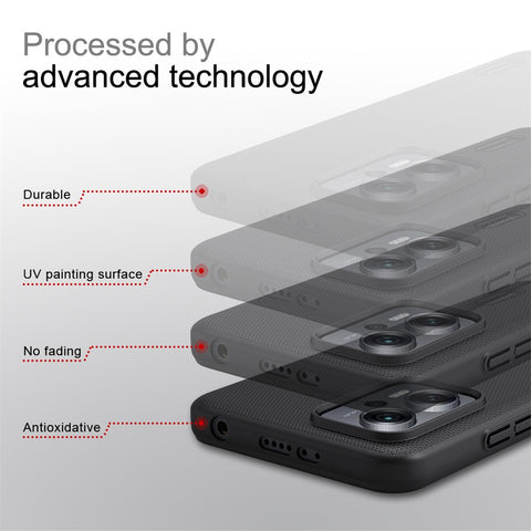 NILLKIN for Xiaomi Redmi Note 11T Pro 5G / Note 11T Pro+ 5G / Note 12T Pro 5G / Poco X4 GT 5G / Redmi K50i 5G Matte Hard PC Phone Cover Case