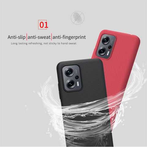 NILLKIN for Xiaomi Redmi Note 11T Pro 5G / Note 11T Pro+ 5G / Note 12T Pro 5G / Poco X4 GT 5G / Redmi K50i 5G Matte Hard PC Phone Cover Case