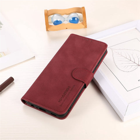 KHAZNEH for Xiaomi Redmi Note 11T Pro 5G / Note 11T Pro+ 5G / Note 12T Pro 5G / Poco X4 GT 5G / Redmi K50i 5G Full Covering Textured PU Leather Folio Book Case Stand Anti-fall Flip Wallet Drop-proof Phone Cover