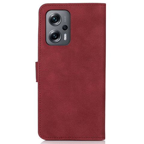 KHAZNEH for Xiaomi Redmi Note 11T Pro 5G / Note 11T Pro+ 5G / Note 12T Pro 5G / Poco X4 GT 5G / Redmi K50i 5G Full Covering Textured PU Leather Folio Book Case Stand Anti-fall Flip Wallet Drop-proof Phone Cover