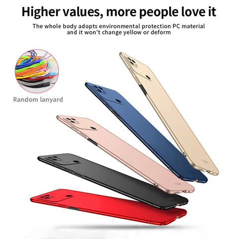 MOFI JK PC Series-1 Shield for Xiaomi Redmi 10C 4G / Redmi 10 Power Matte Case Hard PC Shockproof Drop Protective Cover with Strap