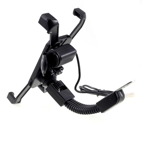 Universal Motorcycle Motorbike Mount Holder Handlebar Bracket Stand for 4-6 inch Smartphone