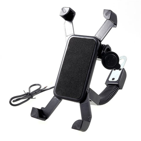 Universal Motorcycle Motorbike Mount Holder Handlebar Bracket Stand for 4-6 inch Smartphone