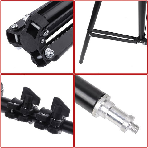 2.1m Height Mobile Phone Bracket Photo Tripod Fill Light Bracket for Live Broadcast Photo