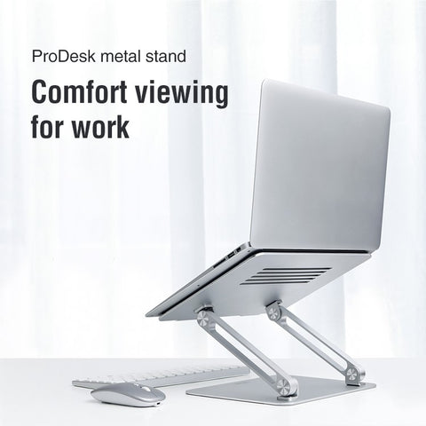 NILLKIN ProDesk Metal Stand Adjustable Laptop Holder Monitor Riser for Laptop within 17 inch