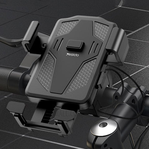 YESIDO C94 360° Rotation Anti Shake Bicycle Motorcycle Cell Phone Mount Holder for iPhone Samsung Huawei