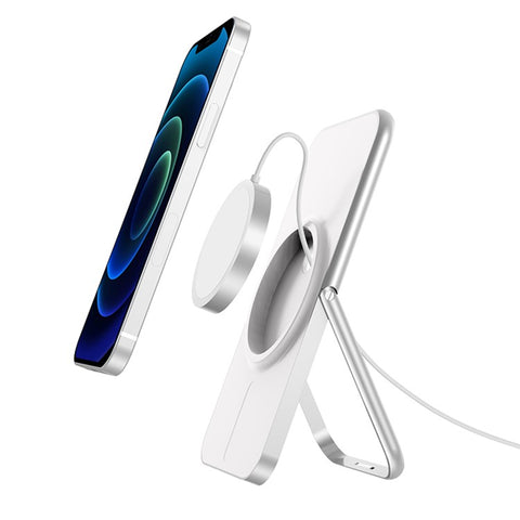 Wireless Charging Aluminum Alloy Bracket Foldable Phone Holder Desktop Mount for Magsafe Wireless Charger
