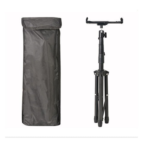 Tripod Mount Foldable Floor Stand Holder with Adjustable Height for 4-12 inch Tablet and Smartphone