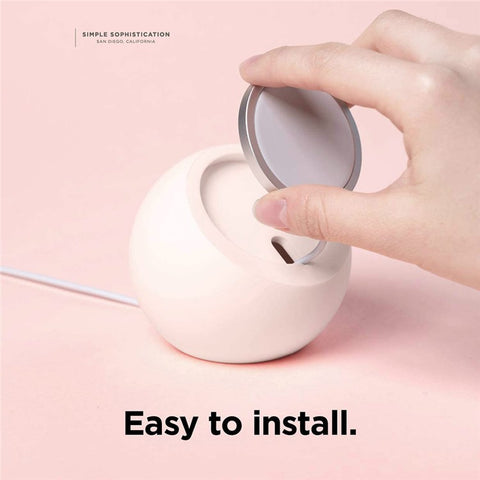 Round Wireless Charger Mount Mobile Phone Fast Charging Stand Holder Base