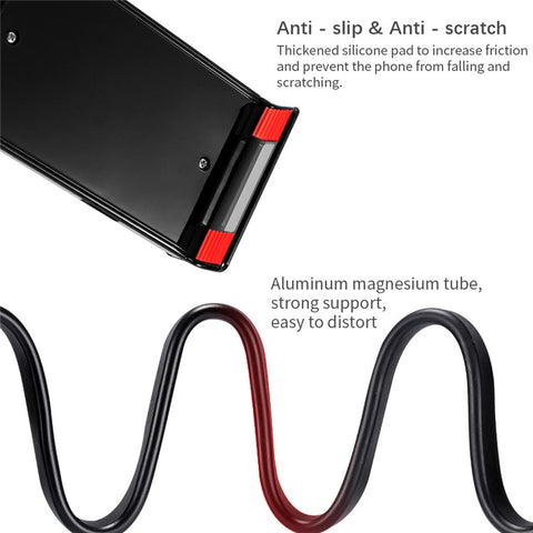 Flexible Mobile Phone Holder Hanging Neck Lazy Necklace Bracket 360 Degrees Rotation Phone Tablet Bracket