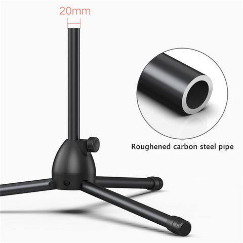 Universal Tablet Holder Floor Stand 3.5-10.5 inch Mobile Phone Tablet 360° Rotating Retractable Metal Tripod