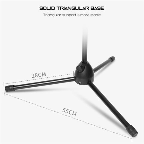 Universal Tablet Holder Floor Stand 3.5-10.5 inch Mobile Phone Tablet 360° Rotating Retractable Metal Tripod