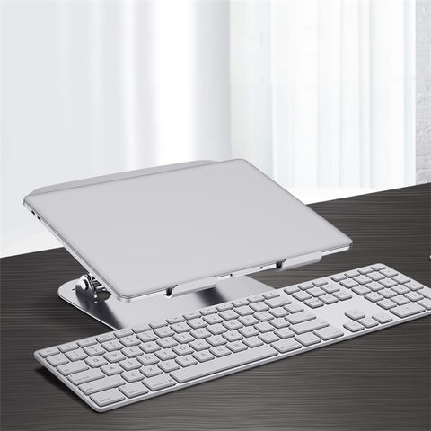 R-JUST HZ13 Aluminum Alloy Laptop Stand Mount Notebook Riser Bracket with Double Cooling Fan