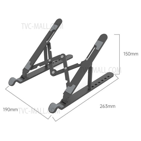 ORICO PFB-A24 Foldable POM Laptop Riser Notebook Holder 7 Levels Adjustable Tablet Stand