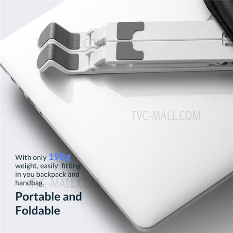 ORICO-PFB-A23 Portable Laptop Holder ABS Notebook Riser 7 Levels Adjustable Non-slip Tablet Desktop Stand