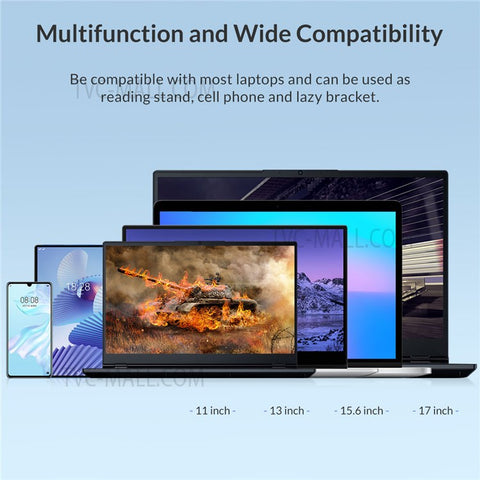 ORICO-PFB-A23 Portable Laptop Holder ABS Notebook Riser 7 Levels Adjustable Non-slip Tablet Desktop Stand