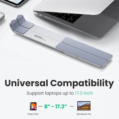 UGREEN 20642 Adjustable Folding Aluminum Laptop Stand Multi-Angle Portable Desktop Computer Holder for MacBook Air Pro Laptops