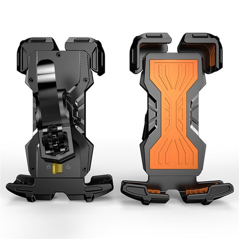 FL-201 Motorcycle Phone Mount Bike Phone Holder Electromobile Handlebar Cell Phone Clamp Scooter Phone Clip for 4.7''- 6.9'' Cell Phones