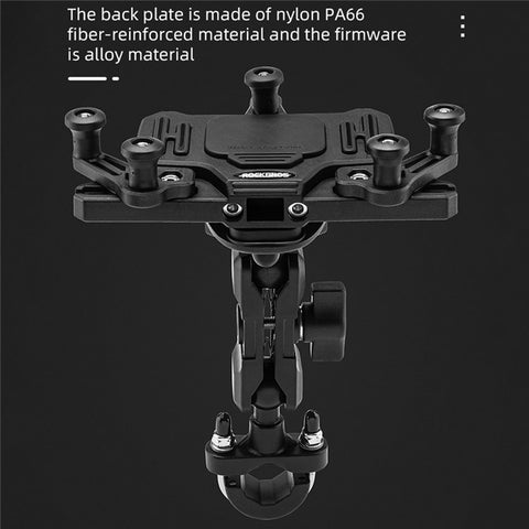 ROCKBROS Horizontal Type Motorcycle Electric Bike Phone Holder Rotatable Motorbike Phone GPS Mount Bracket