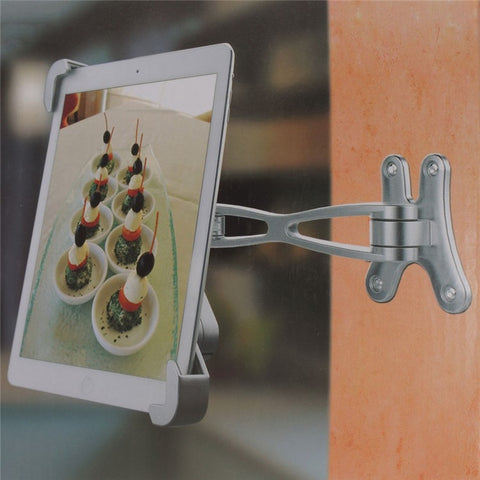 C82+H85A For 7.8-11 inch Tablets Holder Stand Aluminum Alloy Wall Desk Mount Bracket with Rotatable Angle