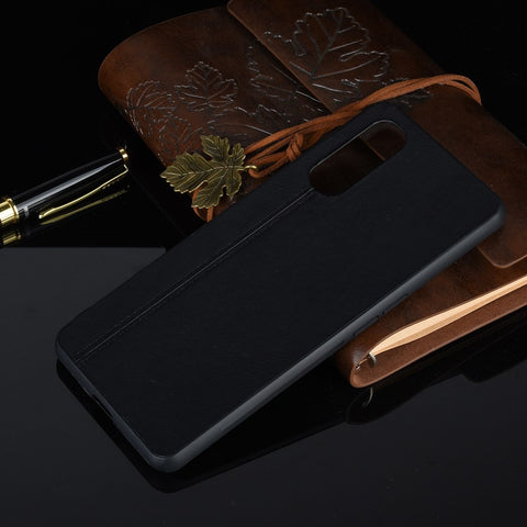 PU Leather Coated PC + TPU Hybrid Phone Case for Oppo Find X2
