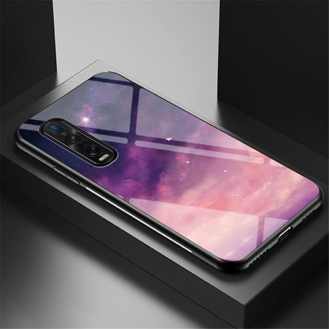 Starry Sky Tempered Glass + PC + TPU Protection Case for Oppo Find X2 Pro