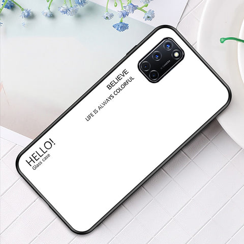 Gradient Color Tempered Glass + PC + TPU Combo Shell for OPPO A52/A92/A72
