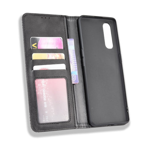 Vintage Style Leather Wallet Stand Cover Case for Oppo Find X2