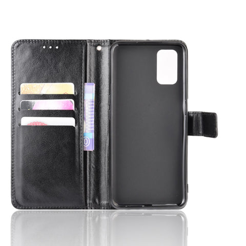 Crazy Horse Wallet Leather Stand Phone Casing for OPPO A52/A72/A92