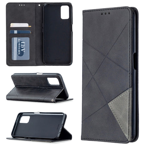 Geometric Pattern Leather Stand Case with Card Slots for OPPO A72 / A52 / A92