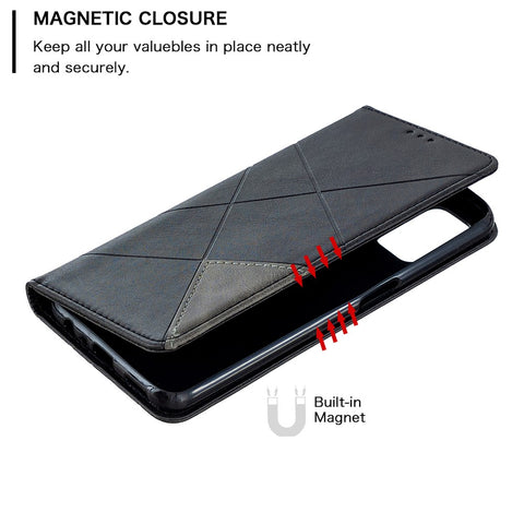 Geometric Pattern Leather Stand Case with Card Slots for OPPO A72 / A52 / A92
