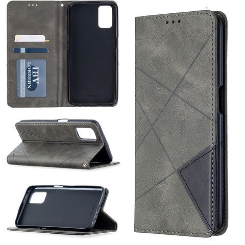 Geometric Pattern Leather Stand Case with Card Slots for OPPO A72 / A52 / A92